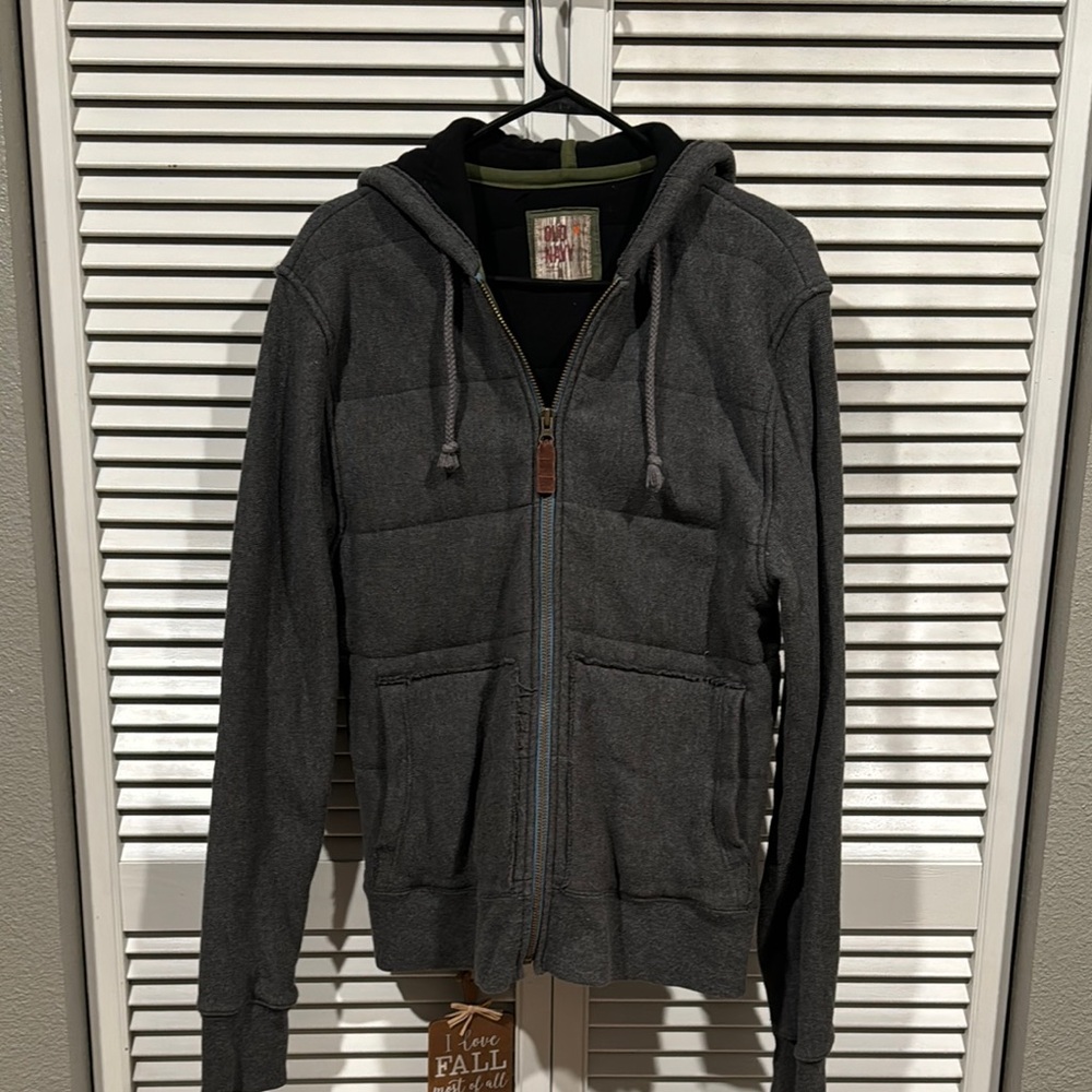 Men's Gray Hooded Sweater by American Eagle Outfitters